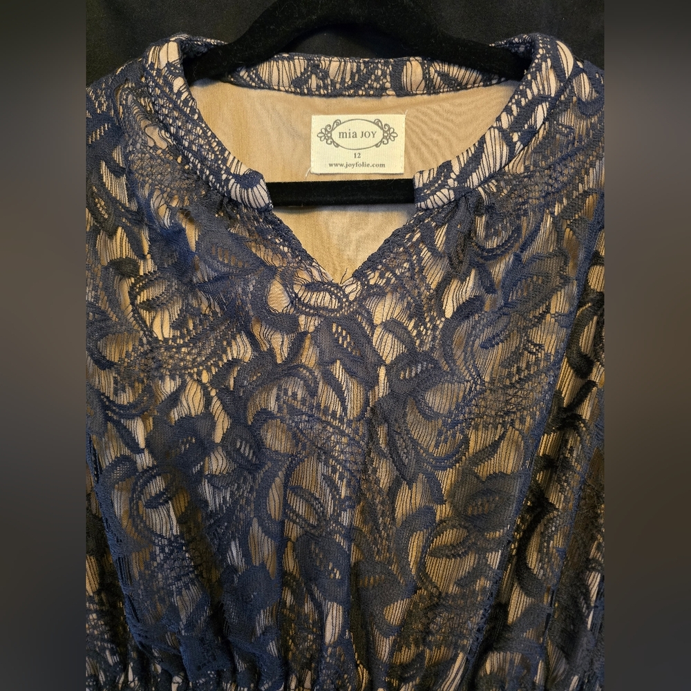 Lace Overlay Dress